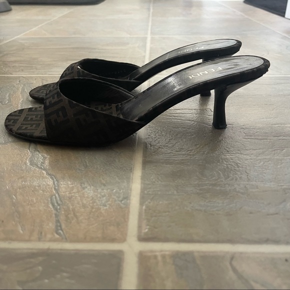 Fendi Zucca Kitten Heels - Picture 9 of 16